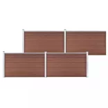 barna WPC kerti kerítés 699 x 106 cm