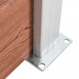 barna WPC kerti kerítés 699 x 106 cm