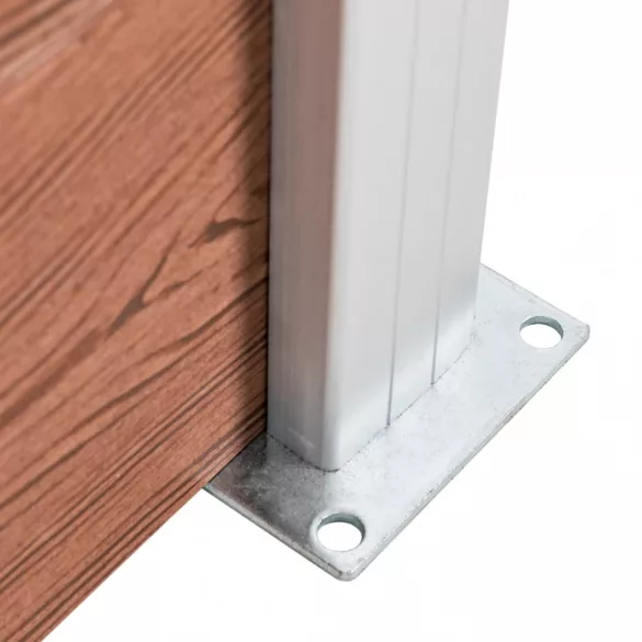 barna WPC kerti kerítés 699 x 106 cm