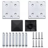 barna WPC kerti kerítés 699 x 106 cm