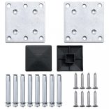 szürke WPC kerti kerítés 699 x 106 cm