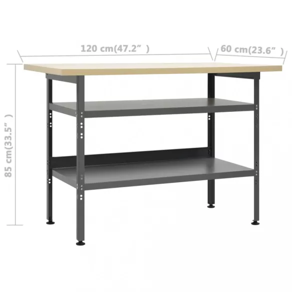 munkapad három fali panellel