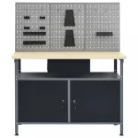 munkapad három fali panellel