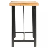 9 részes tömör akácfa és újrahasznosított fa bárszett