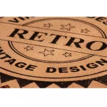 9 részes újrahasznosított fa, valódi bőr és vászon bárszett