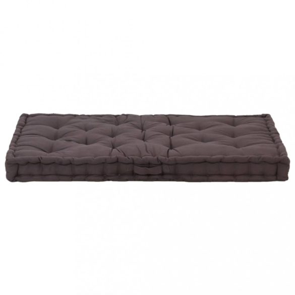 2 db antracitszürke pamut raklappadló-párna