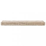 2 db bézsszínű pamut raklappadló-párna