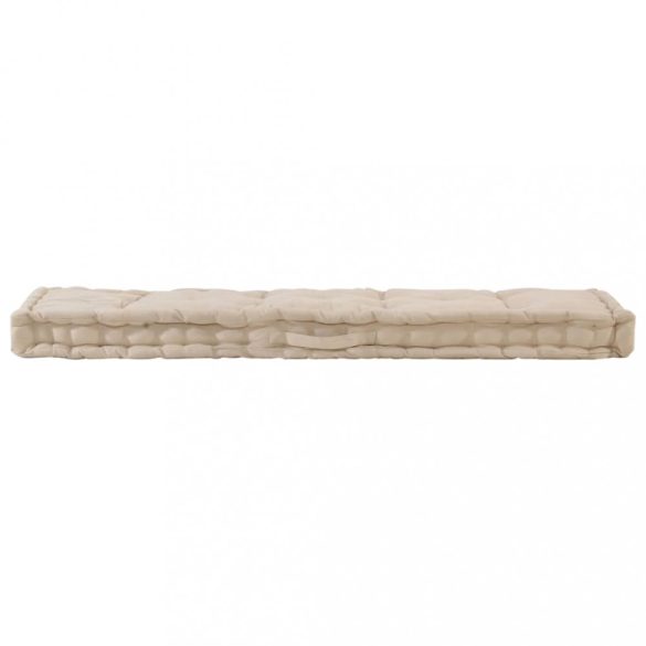 2 db bézsszínű pamut raklappadló-párna