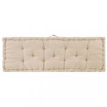 2 db bézsszínű pamut raklappadló-párna