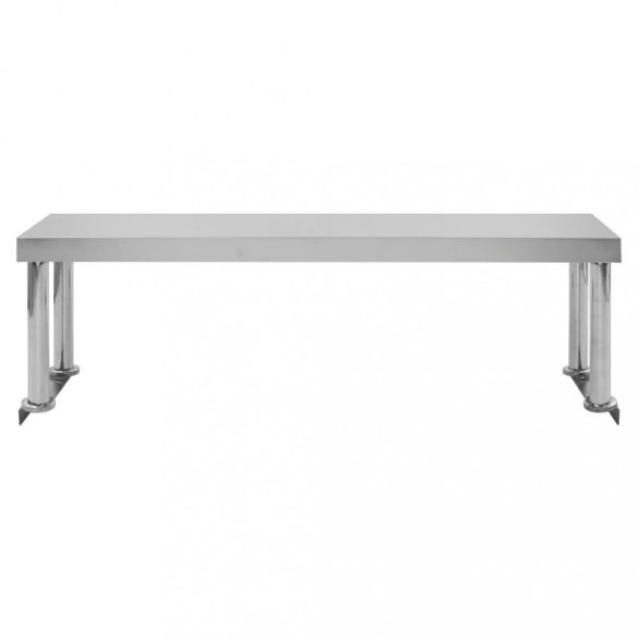 konyhai rozsdamentes acél munkaasztal és polc 120 x 60 x 120 cm