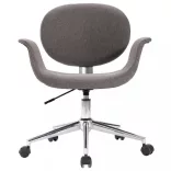 szürke szövetborítású forgó irodaszék