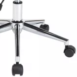 krémszínű hajlított fa és műbőr forgó irodaszék