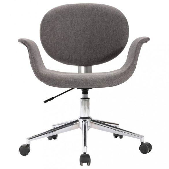 2 db szürke szövetborítású forgó étkezőszék