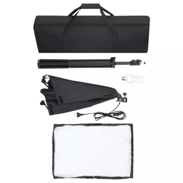 fotóstúdió-felszerelés softbox lámpákkal és háttérrel