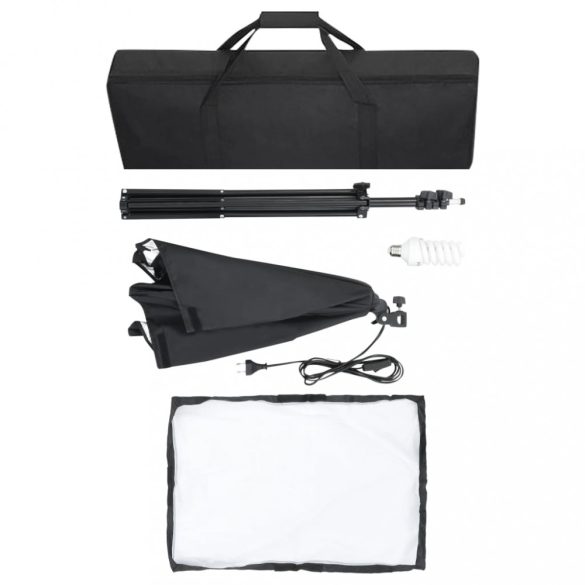 fotóstúdió-felszerelés softbox lámpákkal és háttérrel