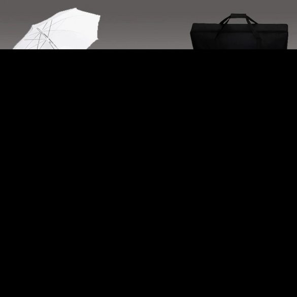 fotóstúdió-felszerelés háttérrel, lámpákkal és ernyőkkel