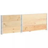3 db tömör fenyőfa magaságyás 50 x 100 cm