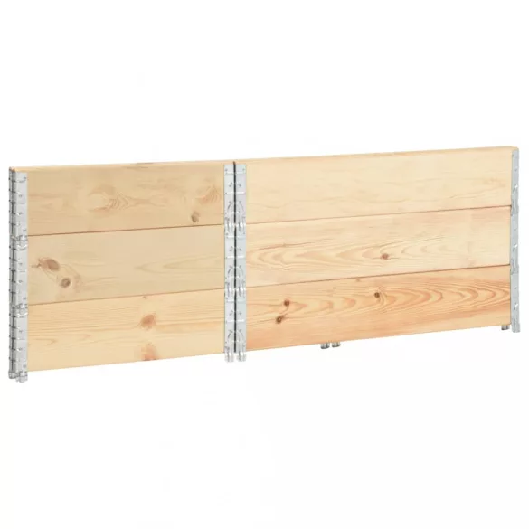 3 db tömör fenyőfa magaságyás 50 x 100 cm