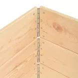 3 db tömör fenyőfa magaságyás 50 x 100 cm