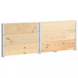 3 db tömör fenyőfa magaságyás 100 x 100 cm
