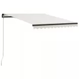 krémszínű kézzel kihúzható napellenző 300 x 250 cm