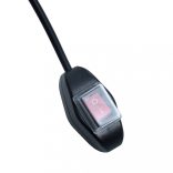 narancs és barna kézzel kihúzható LED-es napellenző 300x250 cm