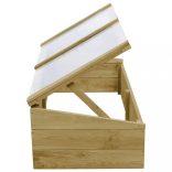 2 db impregnált fenyőfa melegház 100 x 50 x 35 cm