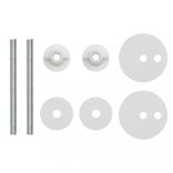 2 db zöld vízcseppmintás MDF WC-ülőke fedéllel