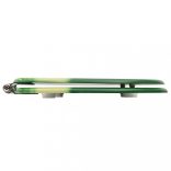 2 db zöld vízcseppmintás MDF WC-ülőke finoman záródó fedéllel