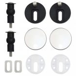 2 db zöld vízcseppmintás MDF WC-ülőke finoman záródó fedéllel