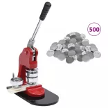 kitűzőkészítő gép 500 darab 25 mm-es kitűzővel