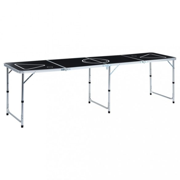 összecsukható sörpong-asztal poharakkal és labdákkal 240 cm