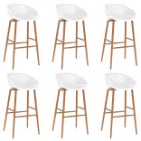 7 részes fekete és fehér bárszett