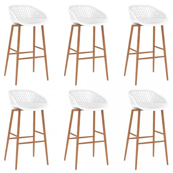 7 részes fekete és fehér bárszett