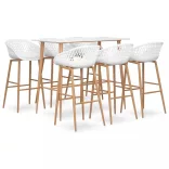 7 részes fehér bárszett