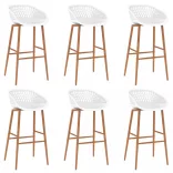 7 részes fekete és fehér bárszett