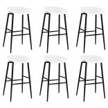 7 részes fekete és fehér bárszett