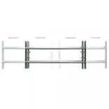 2 db állítható biztonsági ablakrács 700-1050 mm