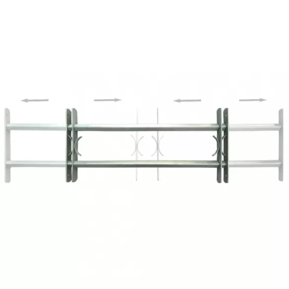 2 db állítható biztonsági ablakrács 700-1050 mm