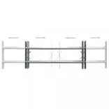 2 db állítható biztonsági ablakrács 1000-1500 mm