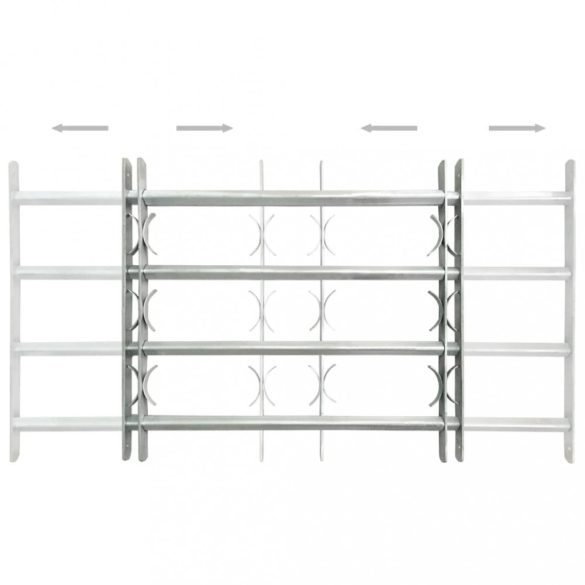 2 db állítható biztonsági ablakrács 1000-1500 mm