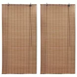 2 db barna bambusz redőny 120 x 220 cm