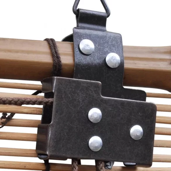 2 db barna bambusz redőny 120 x 220 cm