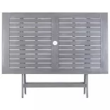 7 részes szürke tömör akácfa kerti étkezőgarnitúra