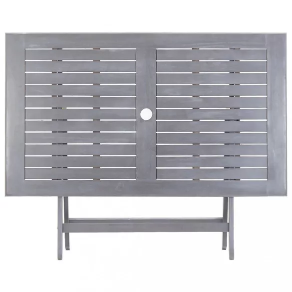 7 részes szürke tömör akácfa kerti étkezőgarnitúra