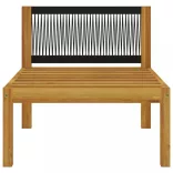 8 darabos kerti pihenőgarnitúra párnákkal, krémszínű, 63 x 63 cm