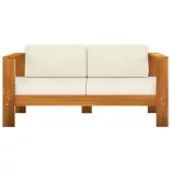 8 darabos akácfa kerti pihenőgarnitúra párnákkal 100 x 60 cm