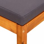 tömör akácfa kerti pad tetőponyvával és lábtartókkal