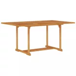 7 részes tömör tíkfa kerti étkezőgarnitúra párnákkal