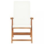 9 részes tömör tíkfa kerti étkezőgarnitúra párnákkal